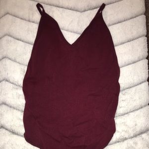 Maroon body suit
